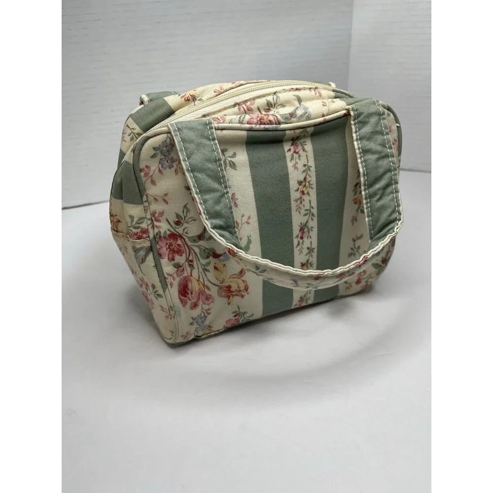 Lauren Ralph Lauren Vintage 90s Floral Makeup Bag 6x7